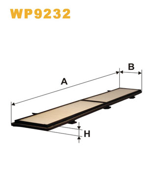 Picture of WIX FILTERS - WP9232 - Filter, interior air (Heating/Ventilation)