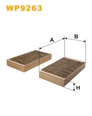 Picture of WIX FILTERS - WP9263 - Filter, interior air (Heating/Ventilation)