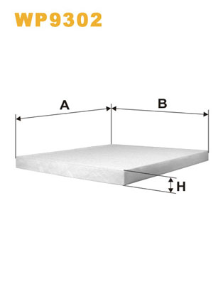 Picture of WIX FILTERS - WP9302 - Filter, interior air (Heating/Ventilation)