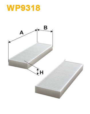 Picture of WIX FILTERS - WP9318 - Filter, interior air (Heating/Ventilation)