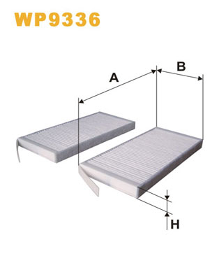 Picture of WIX FILTERS - WP9336 - Filter, interior air (Heating/Ventilation)