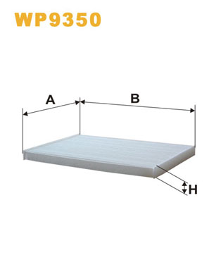 Picture of WIX FILTERS - WP9350 - Filter, interior air (Heating/Ventilation)