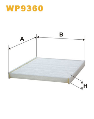 Picture of WIX FILTERS - WP9360 - Filter, interior air (Heating/Ventilation)