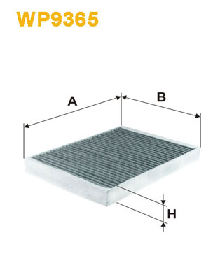 WIX FILTERS - WP9365 - Filter, vazduh unutrašnjeg prostora (Grejanje/ventilacija)