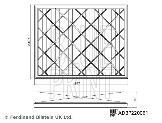 Picture of BLUE PRINT - ADBP220061 - Air Filter (Air Supply)