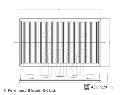 Picture of Air Filter - BLUE PRINT - ADBP220115