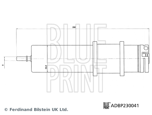 Picture of BLUE PRINT - ADBP230041 - Fuel filter (Fuel Supply System)