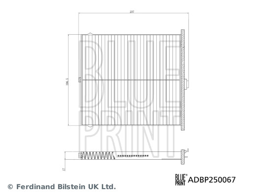 Picture of Filter -  interior air - BLUE PRINT - ADBP250067