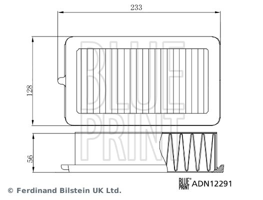 Picture of BLUE PRINT - ADN12291 - Air Filter (Air Supply)