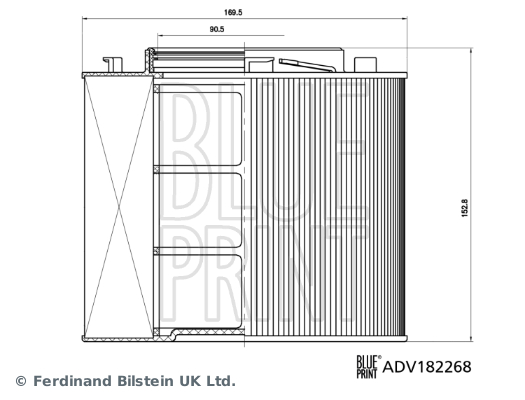 Picture of BLUE PRINT - ADV182268 - Air Filter (Air Supply)