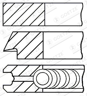 Slika GOETZE ENGINE - 08-124000-00 - Komplet klipnih prstenova (Krivajni mehanizam)