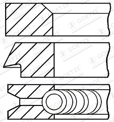 GOETZE ENGINE - 08-154400-00 - Komplet klipnih prstenova (Krivajni mehanizam)