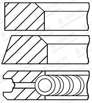 GOETZE ENGINE - 08-322400-00 - Komplet klipnih prstenova (Krivajni mehanizam)