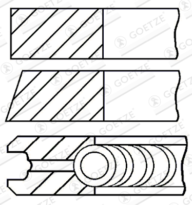 GOETZE ENGINE - 08-325800-00 - Komplet klipnih prstenova (Krivajni mehanizam)