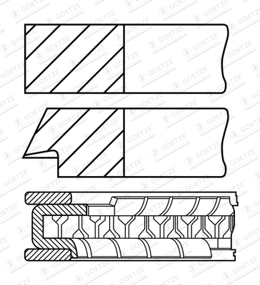 KLIPNI PRSTENOVI - GOETZE ENGINE - 08-451900-00