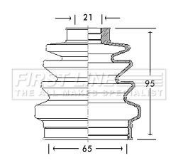 Picture of FIRST LINE - FCB2687 - Bellow, drive shaft (Final Drive)