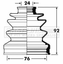 Picture of FIRST LINE - FCB2815 - Bellow, driveshaft (Final Drive)