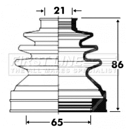 Picture of FIRST LINE - FCB2850 - Bellow, driveshaft (Final Drive)