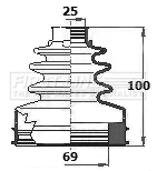 Picture of FIRST LINE - FCB6129 - Bellow, driveshaft (Final Drive)