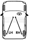 Picture of FIRST LINE - FKB2460 - Cable, parking brake (Brake System)