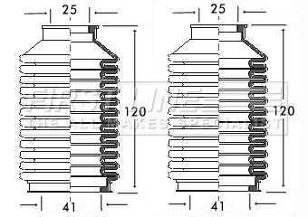 Picture of FIRST LINE - FSG3083 - Bellow Set, steering (Steering)