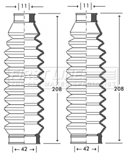 Picture of FIRST LINE - FSG3255 - Bellow Set, steering (Steering)