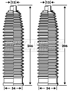 Picture of FIRST LINE - FSG3299 - Bellow Set, steering (Steering)