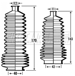 Picture of FIRST LINE - FSG3359 - Bellow Set, steering (Steering)