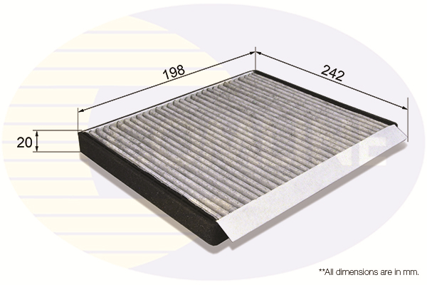 COMLINE - EKF203A - Filter, vazduh unutrašnjeg prostora (Grejanje/ventilacija)