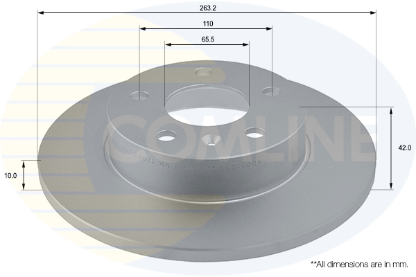 Slika COMLINE - ADC1121 - Kočioni disk (Kočioni uređaj)