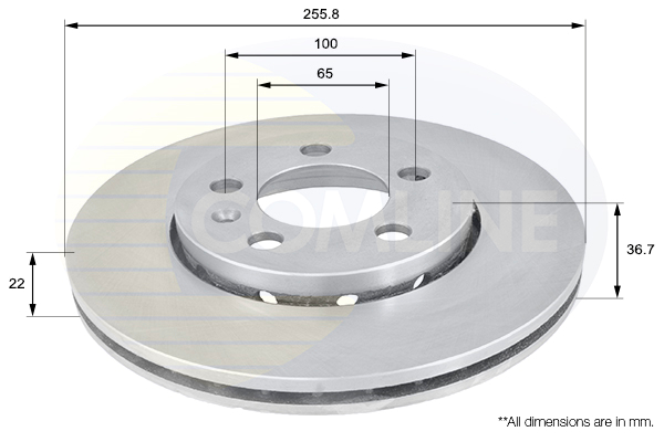 Slika COMLINE - ADC1407V - Kočioni disk (Kočioni uređaj)