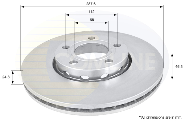 Slika COMLINE - ADC1417V - Kočioni disk (Kočioni uređaj)