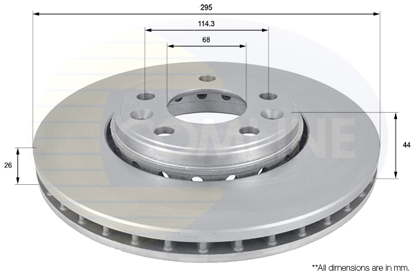 Slika COMLINE - ADC1584V - Kočioni disk (Kočioni uređaj)