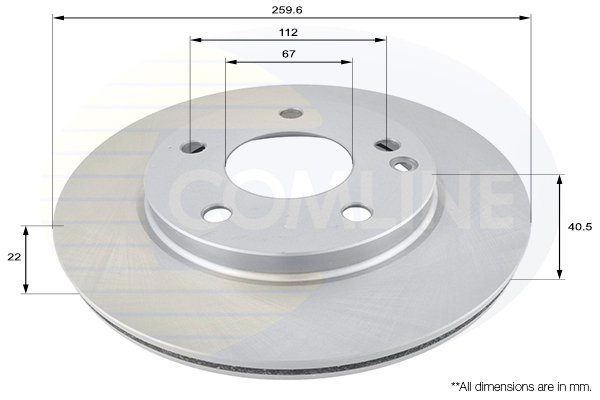 Slika COMLINE - ADC1605V - Kočioni disk (Kočioni uređaj)