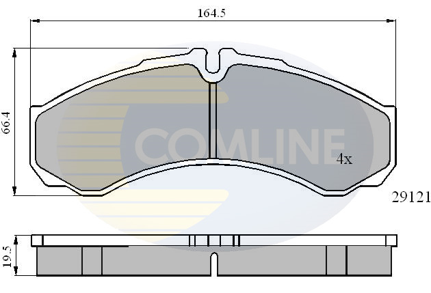 COMLINE - CBP0931 - Komplet pločica, disk-kočnica (Kočioni uređaj)