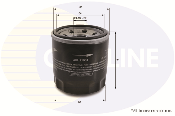 COMLINE - CDH11631 - Filter za ulje (Podmazivanje)