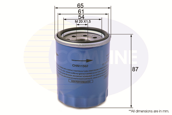 COMLINE - CHN11562 - Filter za ulje (Podmazivanje)