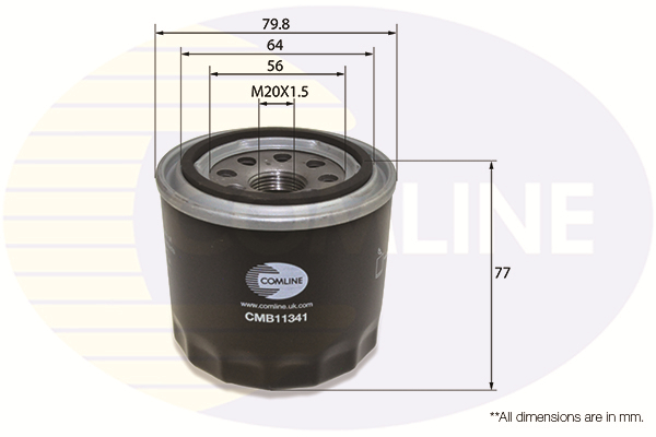 Slika COMLINE - CMB11341 - Filter za ulje (Podmazivanje)