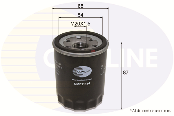 Slika COMLINE - CMZ11414 - Filter za ulje (Podmazivanje)