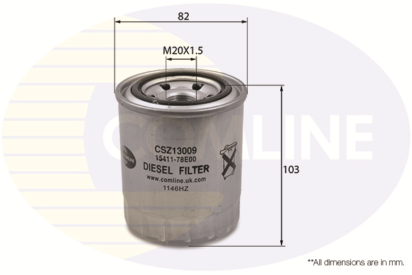 Slika COMLINE - CSZ13009 - Filter za gorivo (Sistem za dovod goriva)