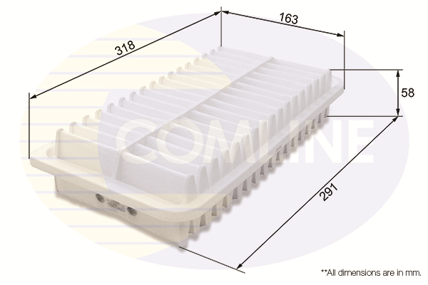 COMLINE - CTY12250 - Filter za vazduh (Sistem za dovod vazduha)