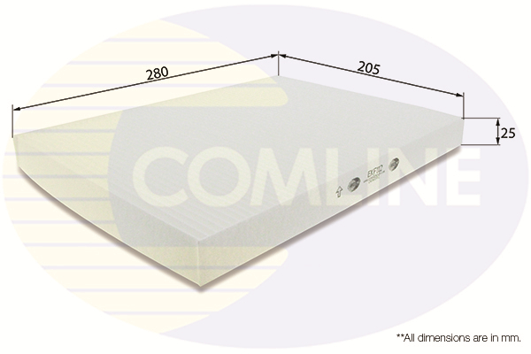 COMLINE - EKF112 - Filter, vazduh unutrašnjeg prostora (Grejanje/ventilacija)