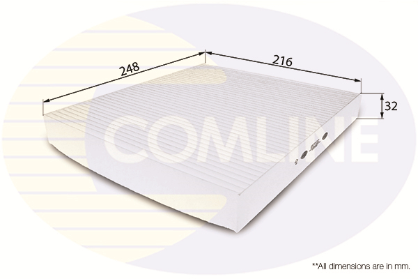 COMLINE - EKF122 - Filter, vazduh unutrašnjeg prostora (Grejanje/ventilacija)