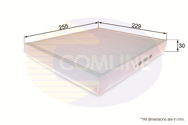 Slika COMLINE - EKF123 - Filter, vazduh unutrašnjeg prostora (Grejanje/ventilacija)