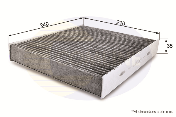 Slika COMLINE - EKF161A - Filter, vazduh unutrašnjeg prostora (Grejanje/ventilacija)