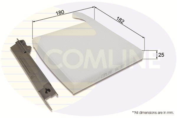 COMLINE - EKF183 - Filter, vazduh unutrašnjeg prostora (Grejanje/ventilacija)