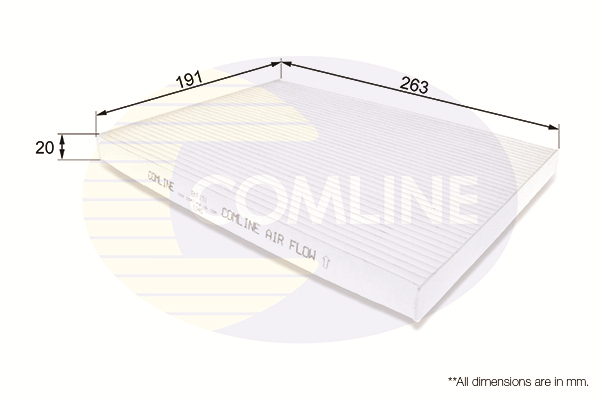 Slika COMLINE - EKF191 - Filter, vazduh unutrašnjeg prostora (Grejanje/ventilacija)