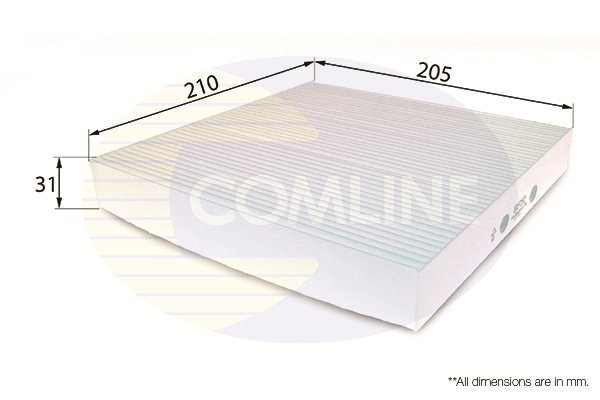 COMLINE - EKF192 - Filter, vazduh unutrašnjeg prostora (Grejanje/ventilacija)