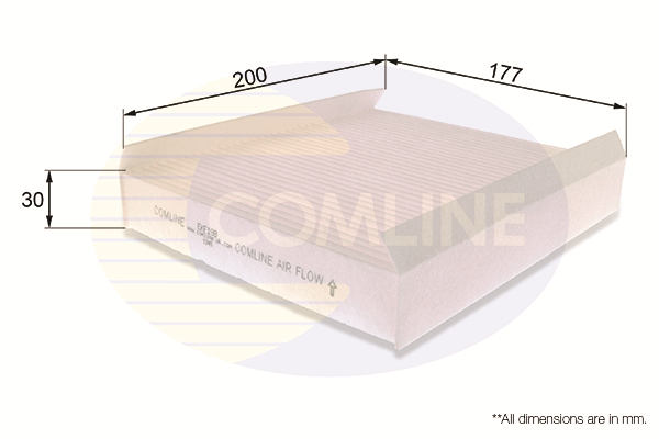 COMLINE - EKF198 - Filter, vazduh unutrašnjeg prostora (Grejanje/ventilacija)