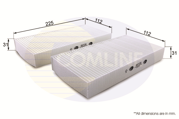 COMLINE - EKF201 - Filter, vazduh unutrašnjeg prostora (Grejanje/ventilacija)